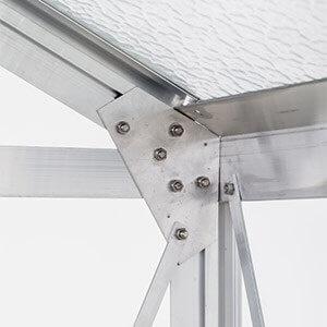 Wzmocnienia stelażu w szklarni ogrodowej