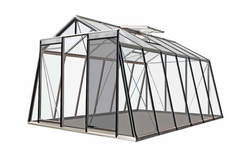 Szklarnia modułowa z ukośnymi ścianami Szklarnia modułowa z ukośnymi ścianami