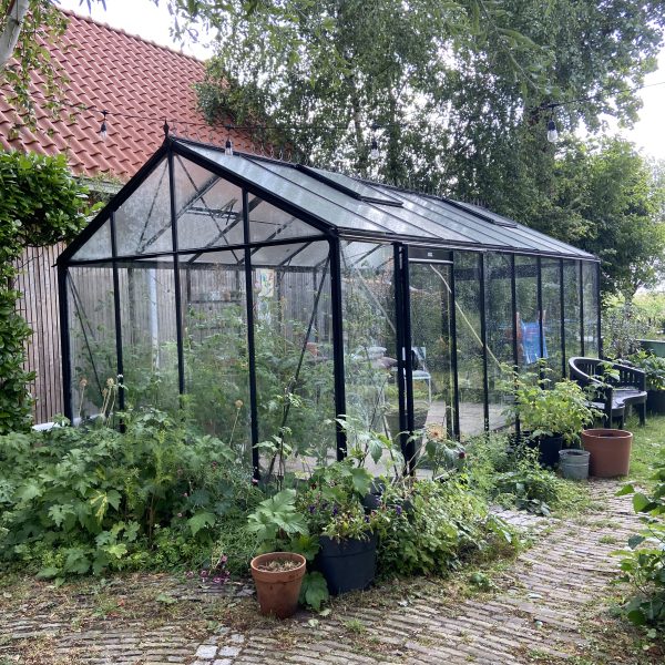 Szklarnia z prostymi ścianami